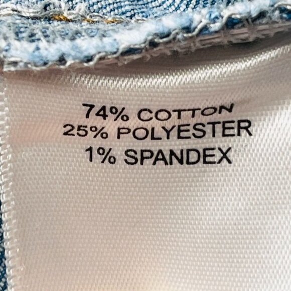 Chelsea & Violet Women's Wide Leg Crop Jeans Size 31 High Rise Button Fly - Picture 12 of 14